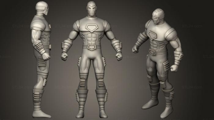 Figurines heroes, monsters and demons (Iron Man124, STKM_0895) 3D models for cnc